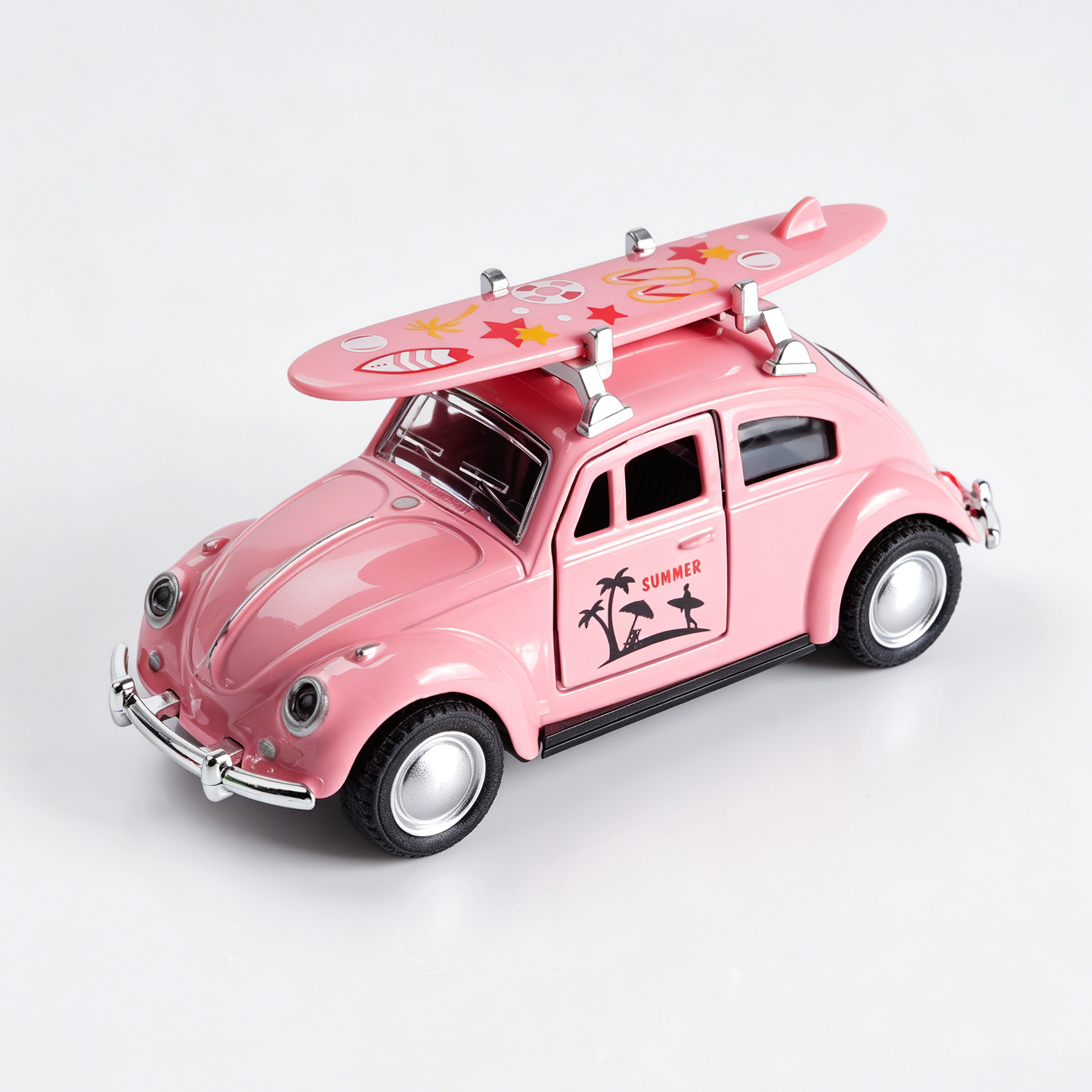 Kids Toys Cars - Coche de juguete Volkswagen Beetle rosa