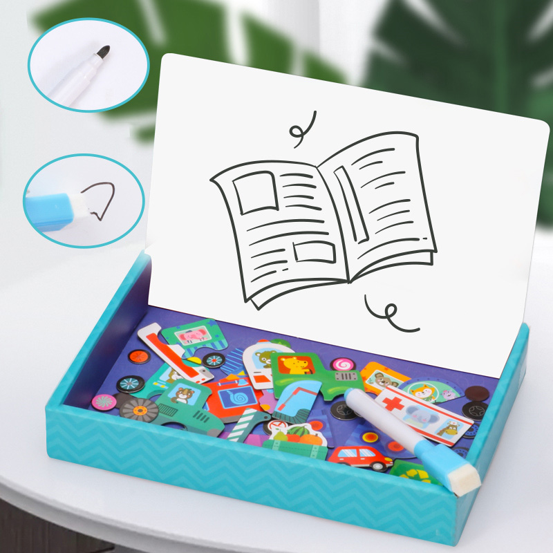 Rompecabezas multifunción de a - Magnetic Drawing Board reseña y precio