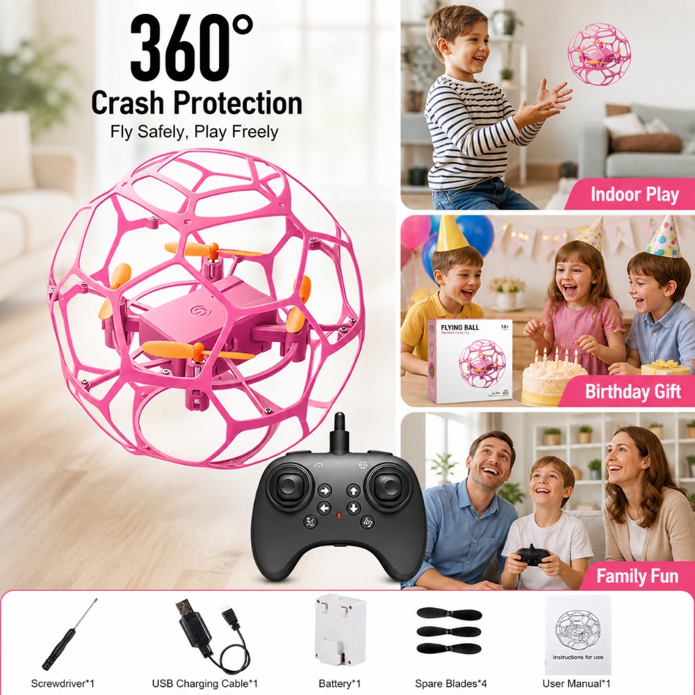 Dron RC con forma de fútbol am - Kids Toys Under £5 reseña y precio