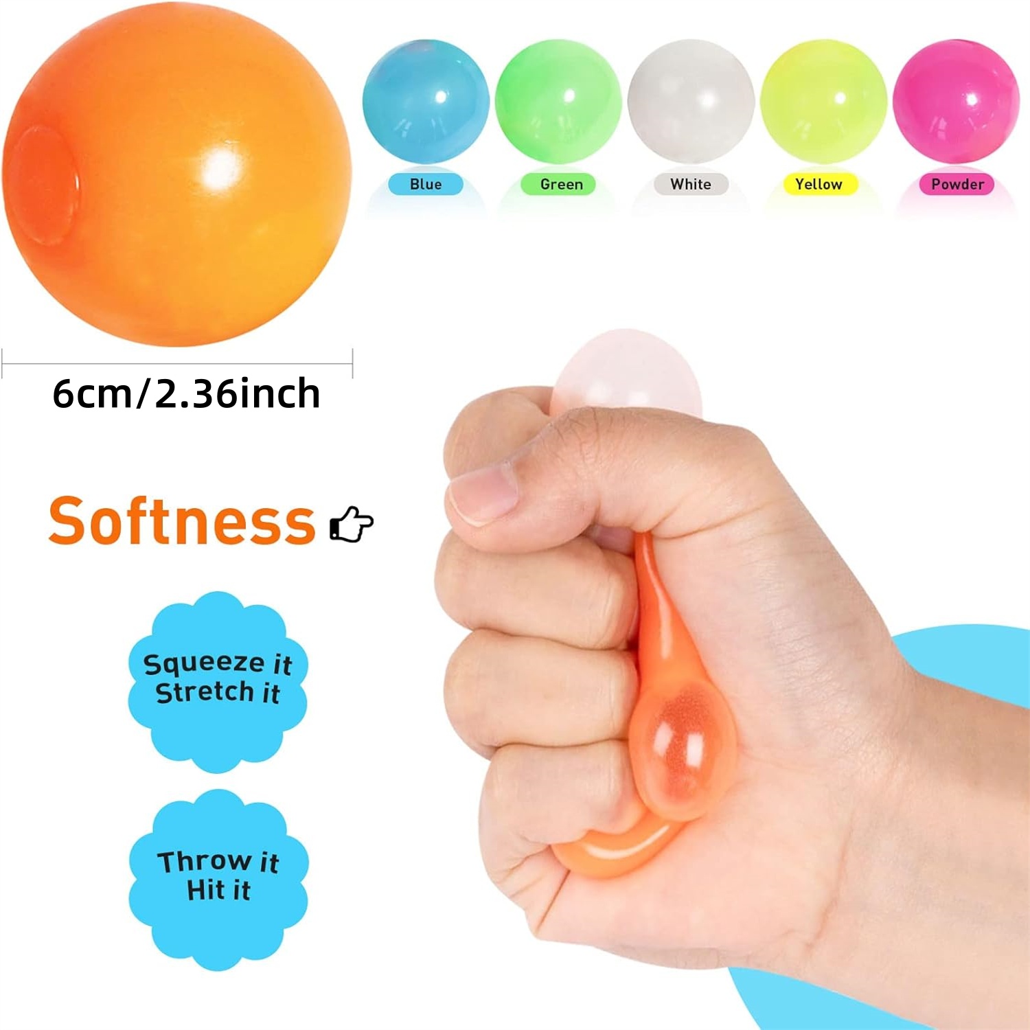 5/10 Uds. Bolas pegajosas que  - Kids Toys Under £5 reseña y precio