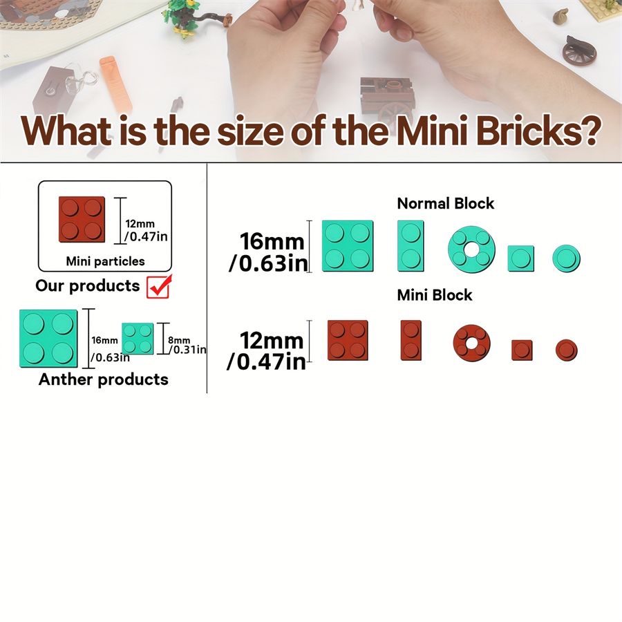 MINI ladrillos mercado europeo - Kids Toys Stores reseña y precio