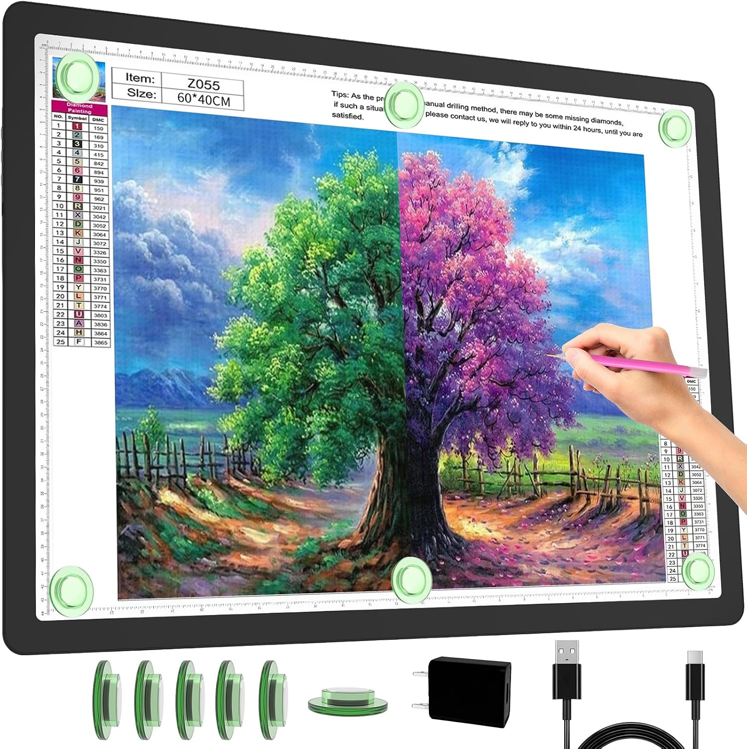 Lámpara de Luz LED Recargable  - Magnetic Drawing Board reseña y precio