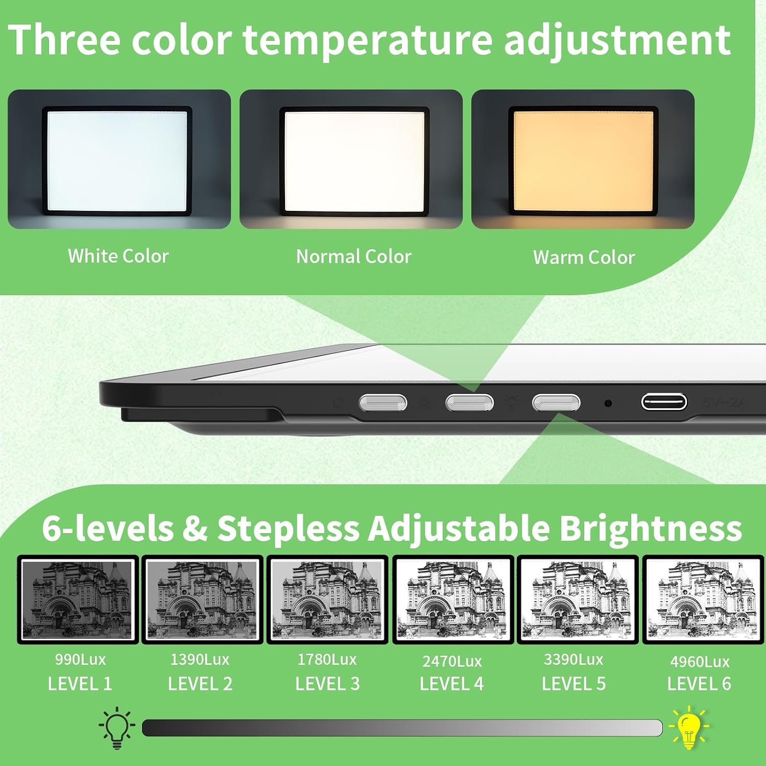 Lámpara de Luz LED Recargable  - Magnetic Drawing Board reseña y precio