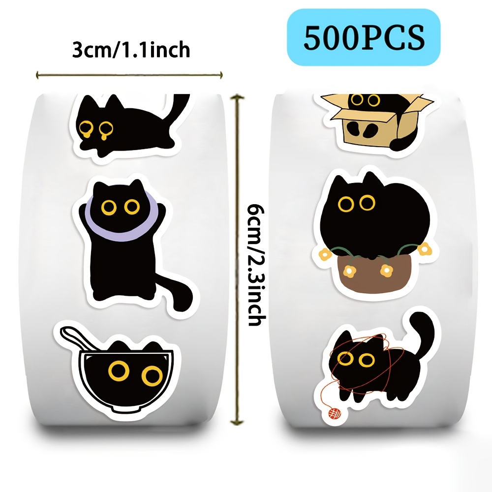 500 pegatinas de gatos de dibu - Kids Toys Names reseña y precio